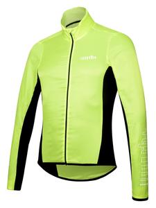 Велосипедная куртка Emergency Pocket Jacket кислотно-лаймового и черного цвета rh+