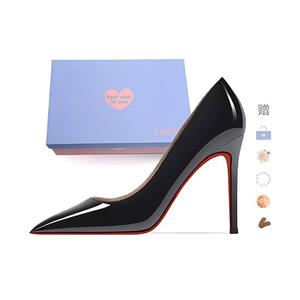 Xingdiman Тонкие каблуки на шпильке женские черные 10 см, цвет Black 10CM[Gift Box Set]