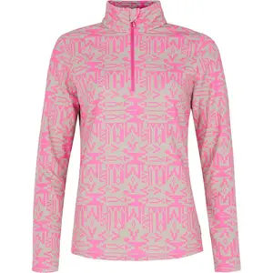 Лонгслив Protest Kacey half zip, розовый
