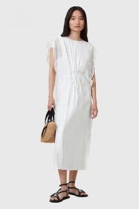 Хлопковое платье OLA Allsaints, белый