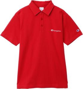 Эксклюзивная базовая рубашка-поло Champion Amazon.co.jp с вышитым логотипом, короткий рукав, 100% хлопок, вышитый логотип, поло SHIRTC3-X361Z Мужская, кирпичный