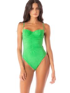 Двусторонний слитный купальник Cuba Maaji, зеленый