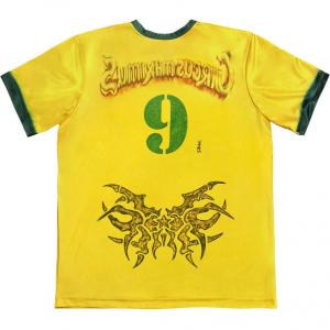 Футболка Бразилия Футбольная майка Travis Scott Желтая