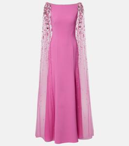 Горько-сладкое платье с накидкой, расшитое бисером Jenny Packham, Passion Flower