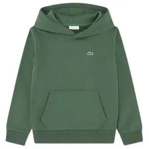 Худи Lacoste Kids Core Fleece, зеленый