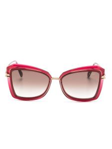 Cazal солнцезащитные очки 851/2 в массивной оправе, красный