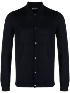 Шерстяной кардиган с V-образным вырезом Ballantyne, синий