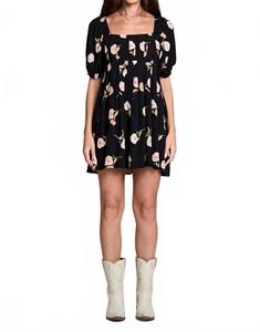 Летнее мини-платье в черном цвете Saltwater Luxe
