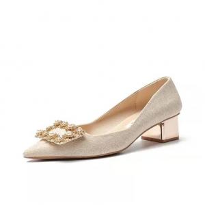 Take the Qin Женские туфли на платформе с массивным каблуком шампань, цвет Champagne