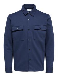 Куртка классического кроя для межсезонья SELECTED, темно-синий