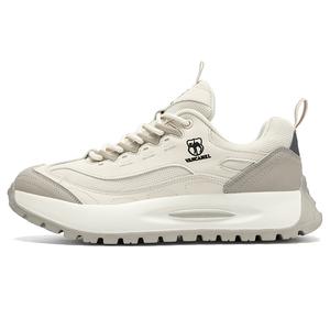 VanCamel Скользоустойчивые износостойкие легкие низкие уличные ботинки с эффектом увеличения роста унисекс экрю, цвет Ecru