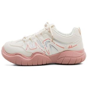 Женские противоскользящие износостойкие кеды Warrior Beige Pink