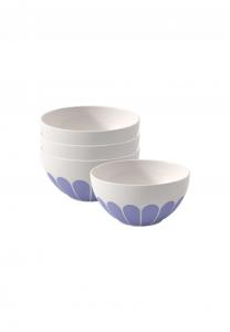 Голубые мюсли-миски Fleur ø 14,1 см 4 шт Villeroy & Boch