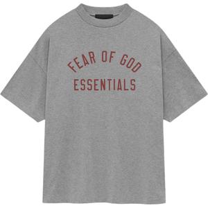 Футболка с принтом логотипа Fear Of God Essentials, серый