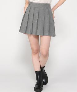 (W) Плиссированная мини-юбка/шорты