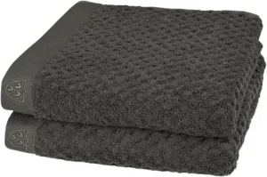 Полотенца РОСС "Гармония" (2 шт.), 100% хлопок ROSS 50х100 см (2 шт.), цвет graphit