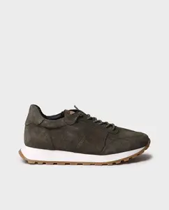 Женские замшевые кроссовки на шнурках Toni Pons, темно-зеленый