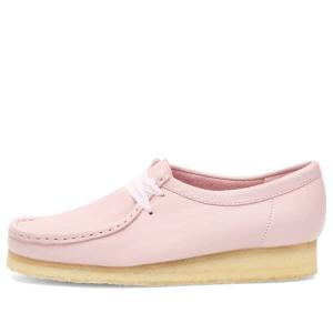 Кожаные ботинки Wallabee Clarks Originals, baby розовый lea