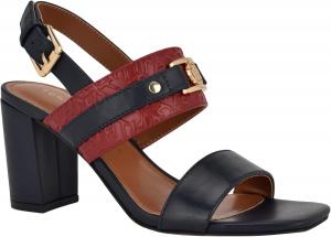 Женские босоножки на каблуке Tommy Hilfiger Sylvier, Dark Blue/Red Logo 400