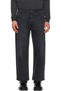 Прямые укороченные джинсы Maison Margiela, черный