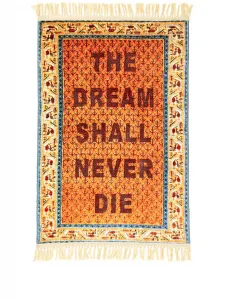 Коврик Dream с бахромой Seletti, оранжевый