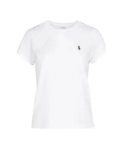 Хлопковая футболка Polo Ralph Lauren, белый