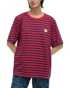 Футболка Marimekko Tasaraita Unikko Kioski, красный