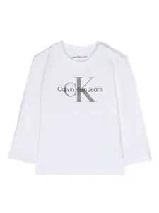 Футболка с логотипом Calvin Klein Kids, белый