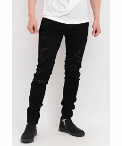 Хард Ремейк Черные узкие джинсы Tornado Mart