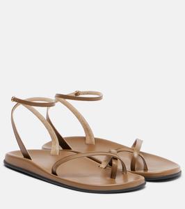 Кожаные сандалии Хью The Row, Mud