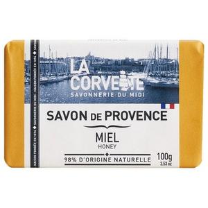 Мыло La Corvette Provence Honey Soap 100 г - очень мягкое, 100% на растительной основе Markenlos