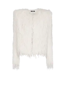 Куртка с бахромой Balmain, белый