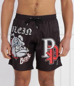 Шорты для плавания «Бульдог» Regular fit Philipp Plein, черный