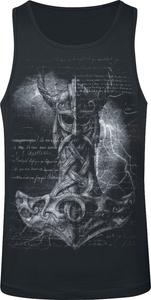 Майка-топ Alchemy England Mjölnir Hammer, черный