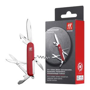 Маленькие ножницы для мужчин, уличный карманный инструмент ZWILLING, красный