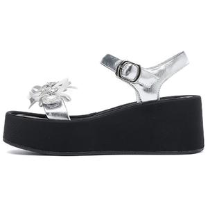 Сандалии женские с одним ремешком, серебристые ST&SAT, Silver