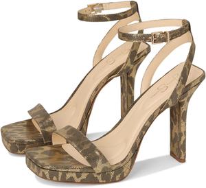 Туфли Jessica Simpson Women's Adonia High Heel Sandals, Golden Roxy Metallic Leopard
