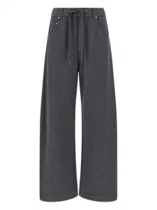 Спортивные брюки с кулиской Brunello Cucinelli, серый