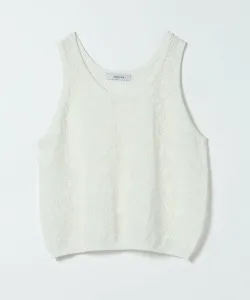 Вязаный топ с цветочным узором Jeanasis, цвет White(05)