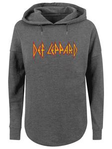 Пуловер F4NT4STIC Oversized Hoodie Def Leppard Shatter Logo, цвет charcoal