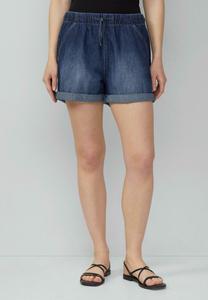 Джинсовые шорты COMFORT FIT MID RISE ELASTIKBUND QS, цвет Dunkelblau