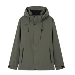 Mizuno Ветровка мужская непромокаемая непродуваемая дышащая износостойкая, Army Green