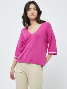 Свитер в пурпурно-розовую полоску Peppercorn