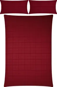 Постельное белье "Passau" красное 1x 200x200 см + 2x 40x80 см Erwin Müller