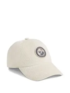 Бейсболка с вельветовой нашивкой Brunello Cucinelli Kids, нейтральный