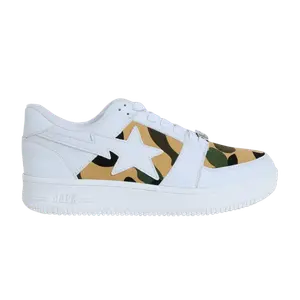 Кроссовки BAPE Bapesta Low M1 '1st Camo - White', белый