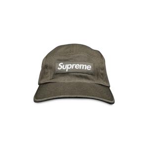 Твиловая кепка Supreme из ткани чинос, цвет Оливковый