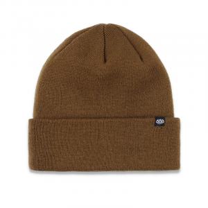 Классическая шапка с подворотом, зеленая 686