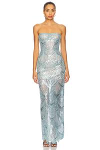 Макси-платье Giselle от Bronx And Banco, powder blue