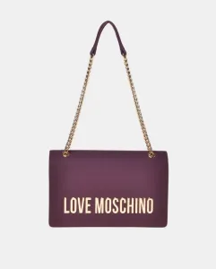 Черная сумка через плечо с клапаном Love Moschino